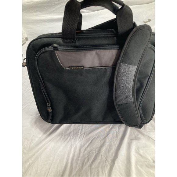 Everki Advance 16" EKB407NCH Black Orange Laptop Bag Briefcase W Shoulder Strap! - Picture 1 of 8